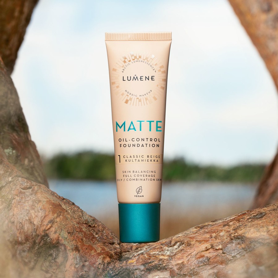 Lumene Matte Oil-Control Foundation 5 Deep Tan 30ml