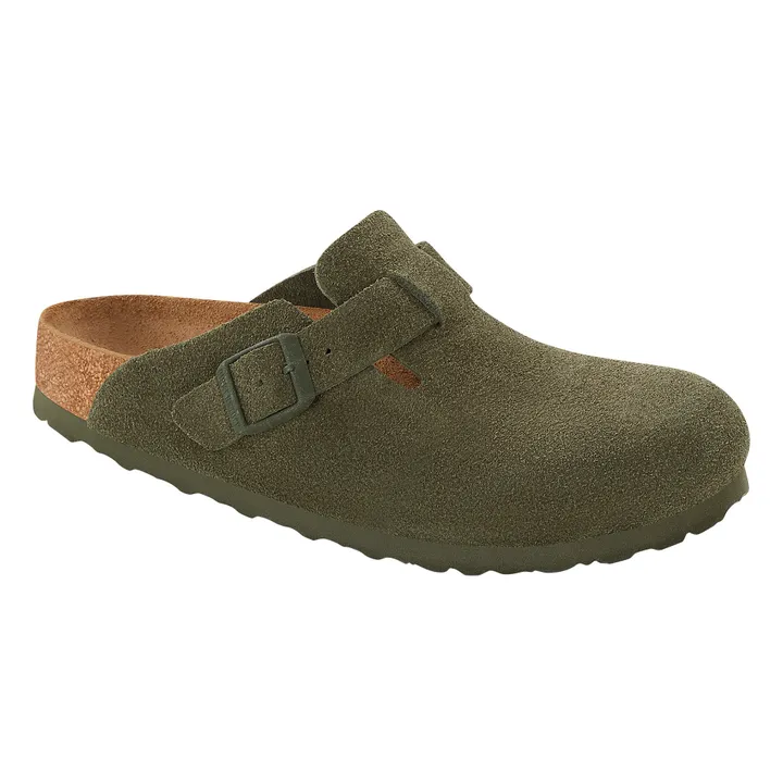 BIRKENSTOCK Sabots Boston Chaussant Etroit | Vert kaki