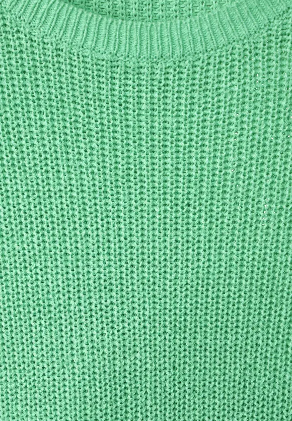 Strickpullunder in Unifarbe - light brisk green