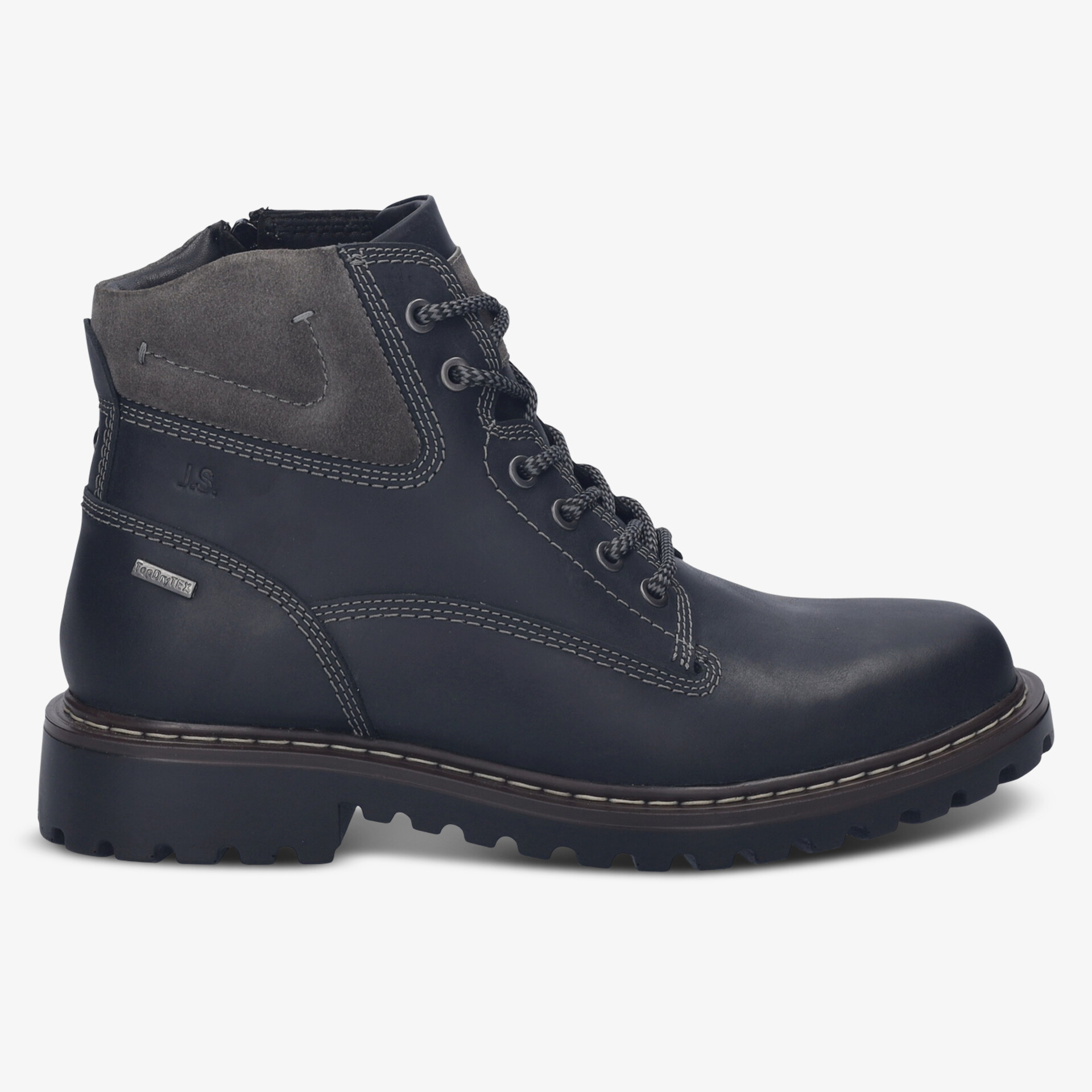 Josef Seibel Herren Schnürboots schwarz