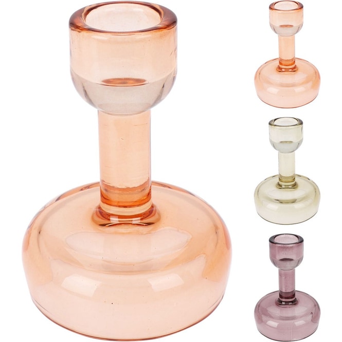 Kerzenhalter für Teelicht oder Stabkerze - Glas - 1 Stück