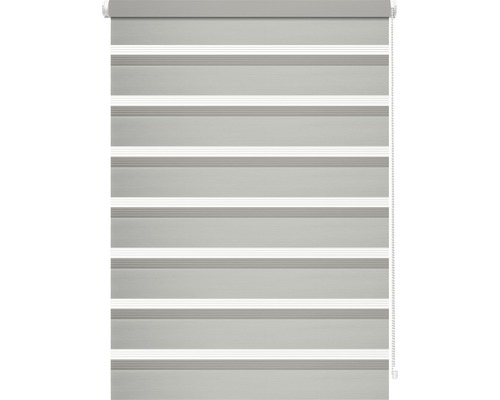 Dubbel rolgordijn met zijspanning, grijs, 45x150 cm
