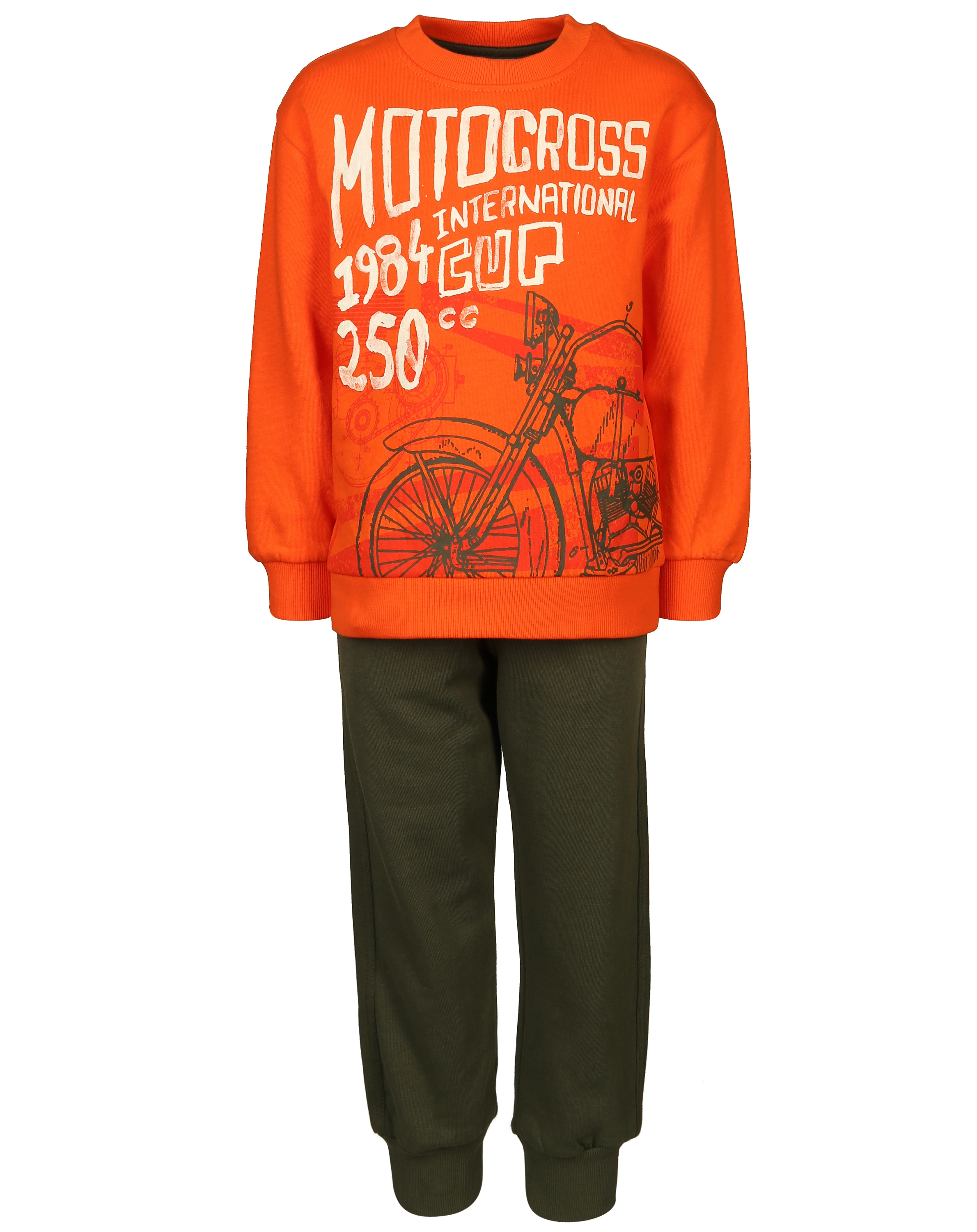 Sweatshirt MOTOCROSS mit Sweathose in orange