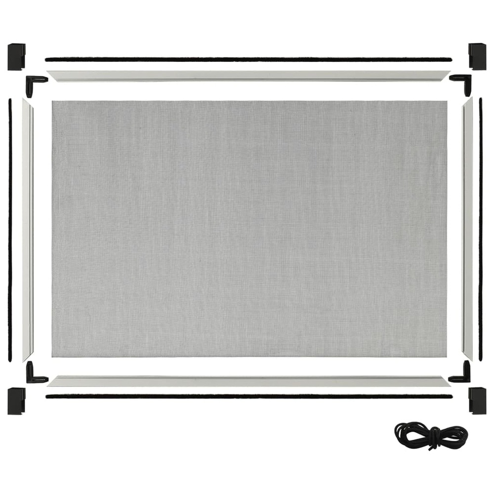 Moustiquaire extensible pour fenêtres blanc (75-143)x50 cm