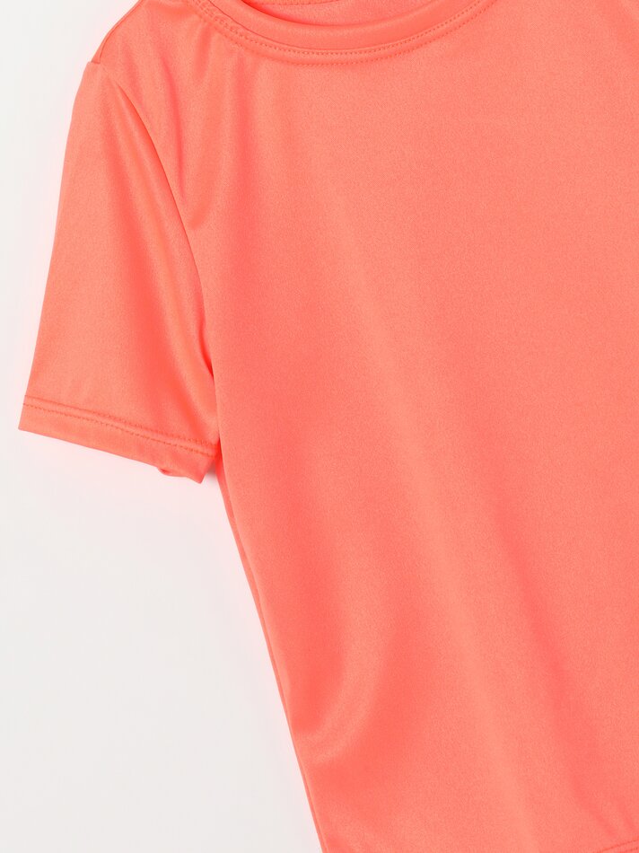 Camiseta com proteção solar UPF 50 - Laranja Fluorescente