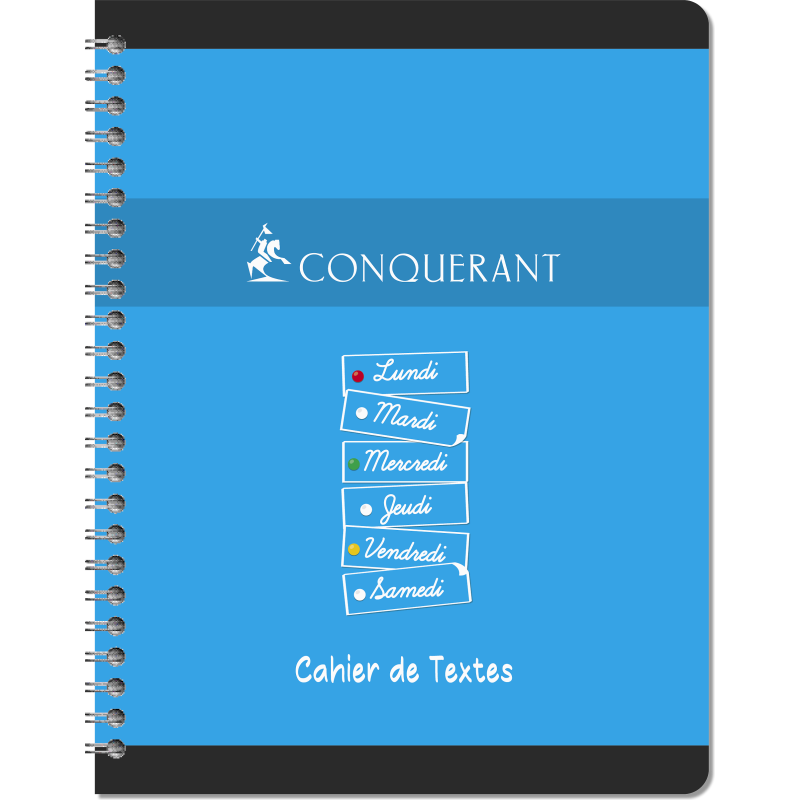 Cahier De Textes Conquerant 7 Integrale 170X220 148P 70G Seyes Assorti