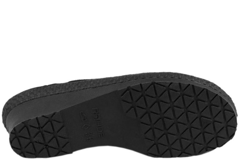 ROHDE SORT MICROVELOUR TØFFEL