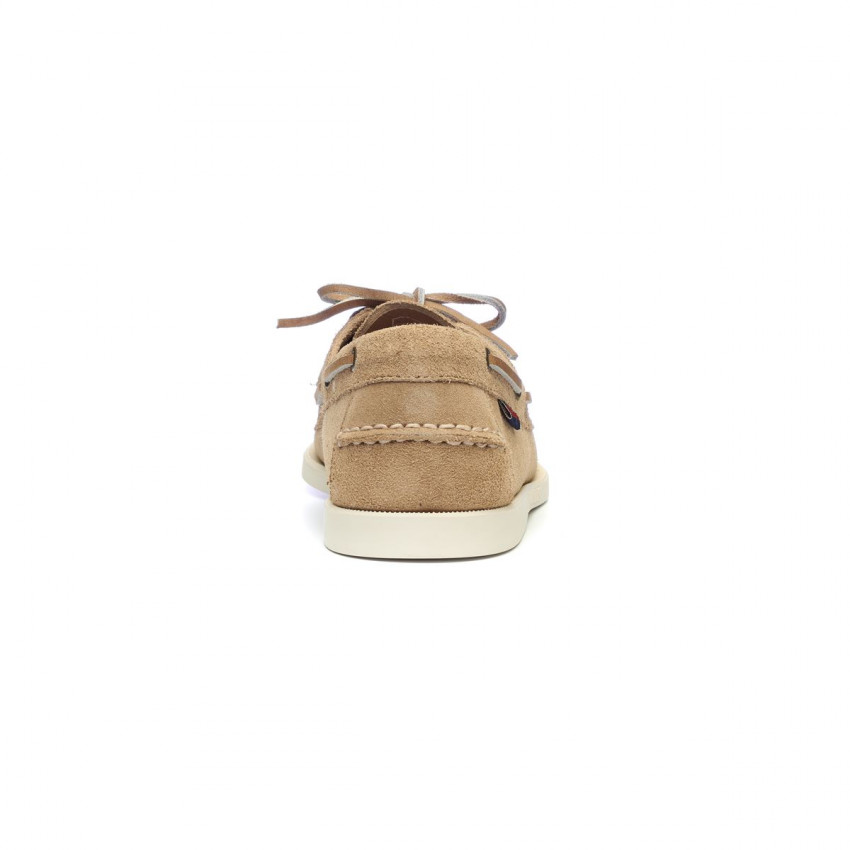 DOCKSIDES PORTLAND FLESH OUT Beige Camel-Chaussures bateau pour homme en suede Portland