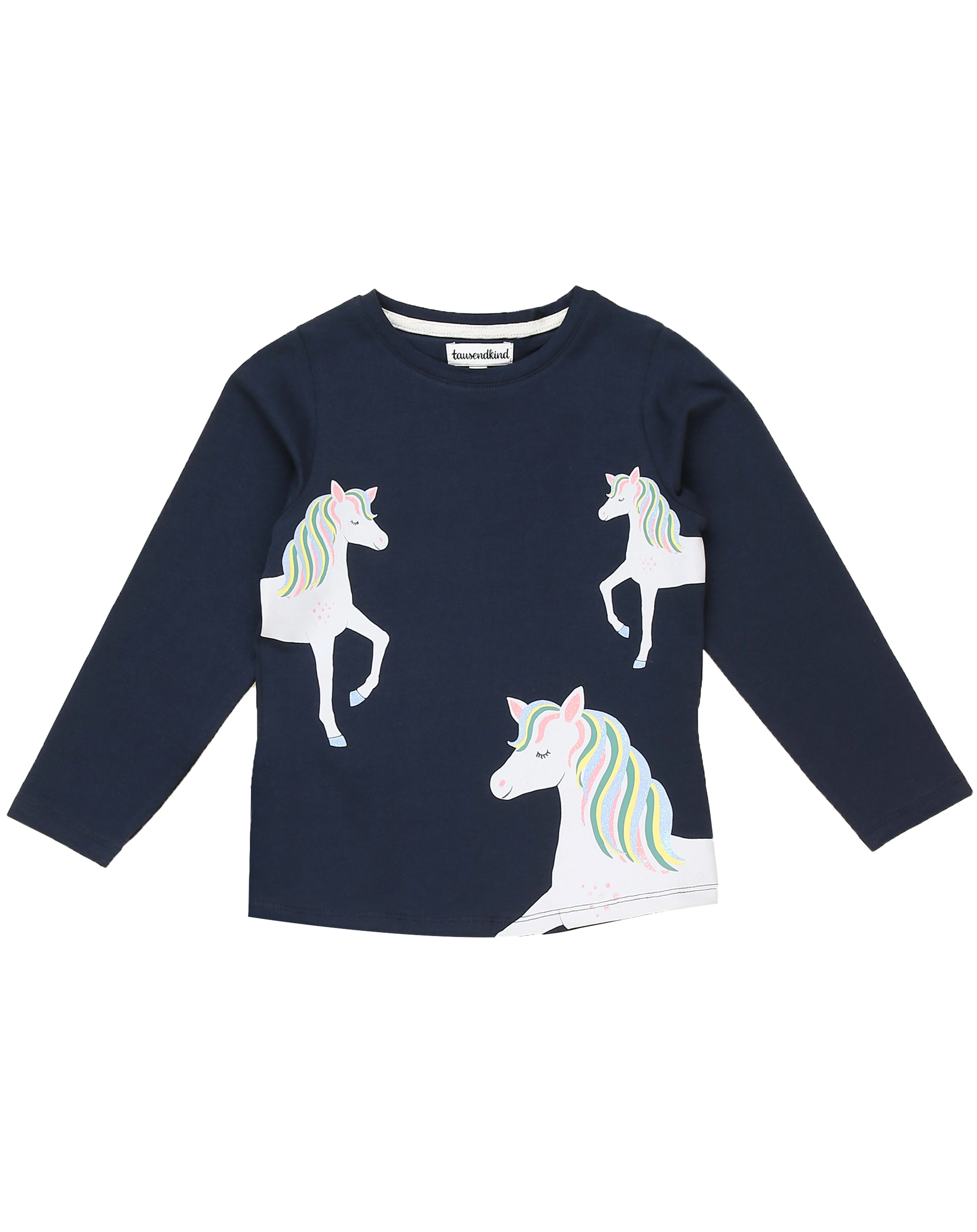 Langarmshirt REGENBOGEN MÄHNE in nachtblau