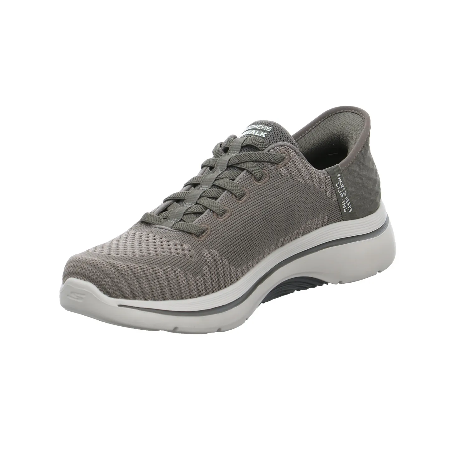 SKECHERS Halbschuhe Sneaker Stoff Olive Synthetik