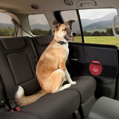 Protetor de porta de carro para cães, preto