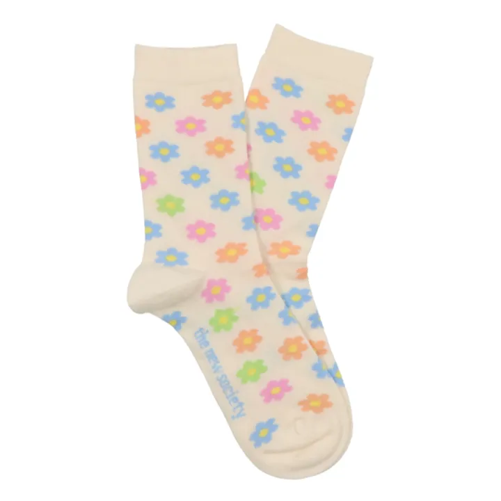 the new society Chaussettes Daisy | Ecru