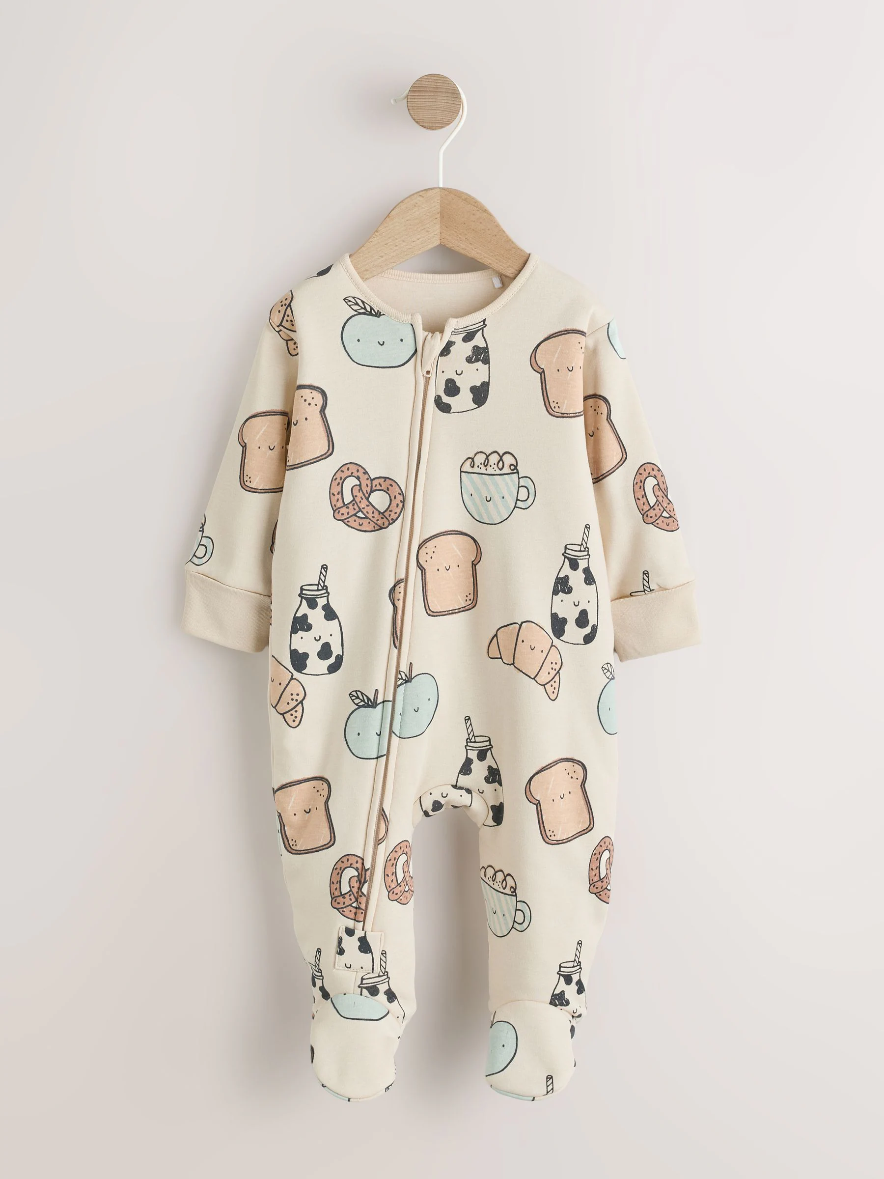 Ecru Ontbijtclub - 2.5 TOG gewatteerde babypyjama