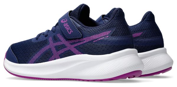 Chaussures Running Asics Patriot 13 PS Bleu/Rose Enfant