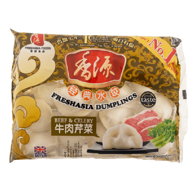 Fresh Asia Rundvlees & Selderij Dumplings 400g