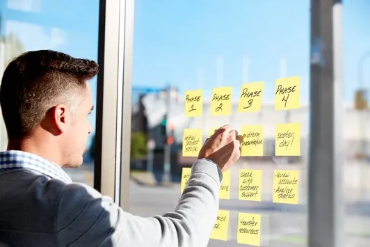 Post-it super sticky notes, 76 x 76 mm, gul, pakke a 24 stk.