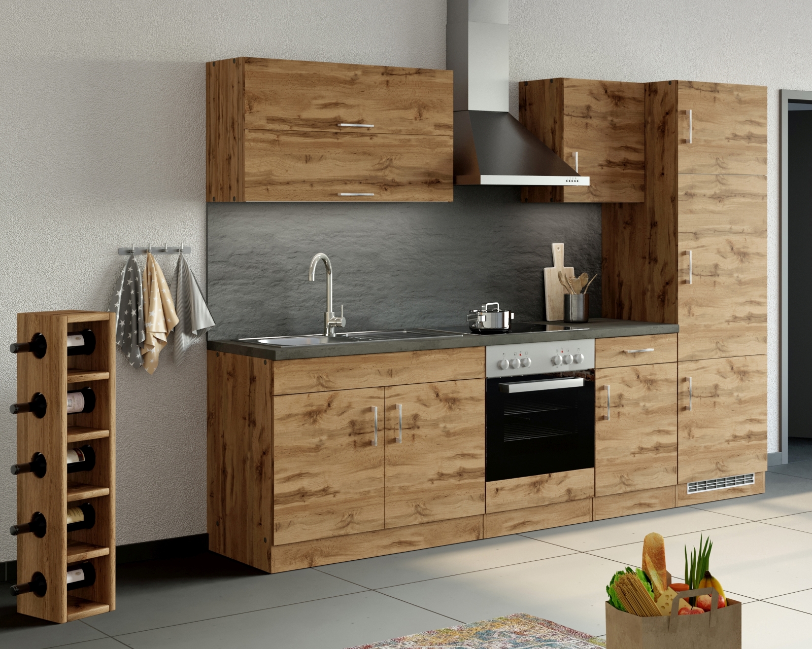 Hängeschrank SORRENTO - Wotan Eiche - 50 cm breit