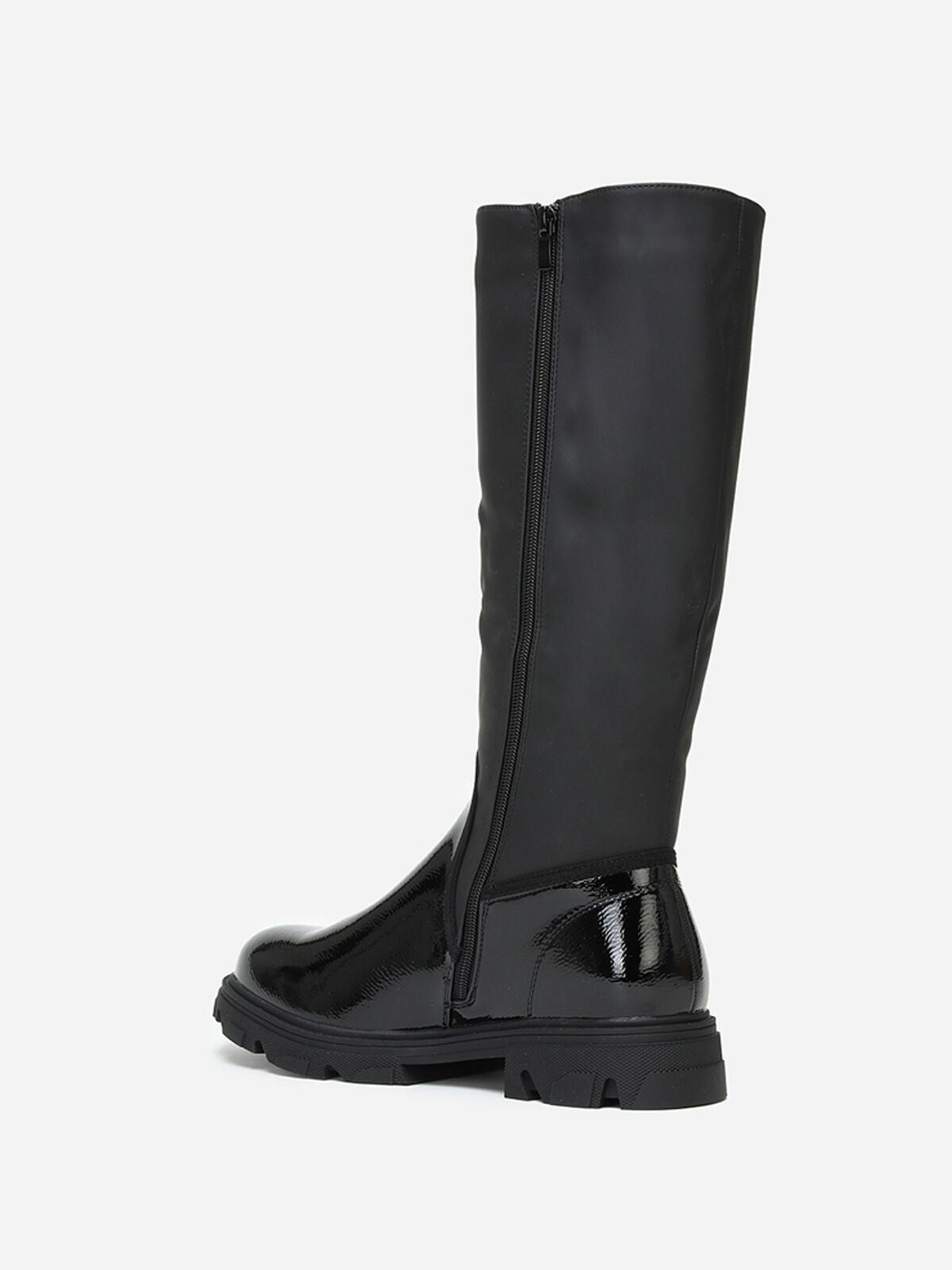 Bottes bi-matières crantées grandes tailles- Noir