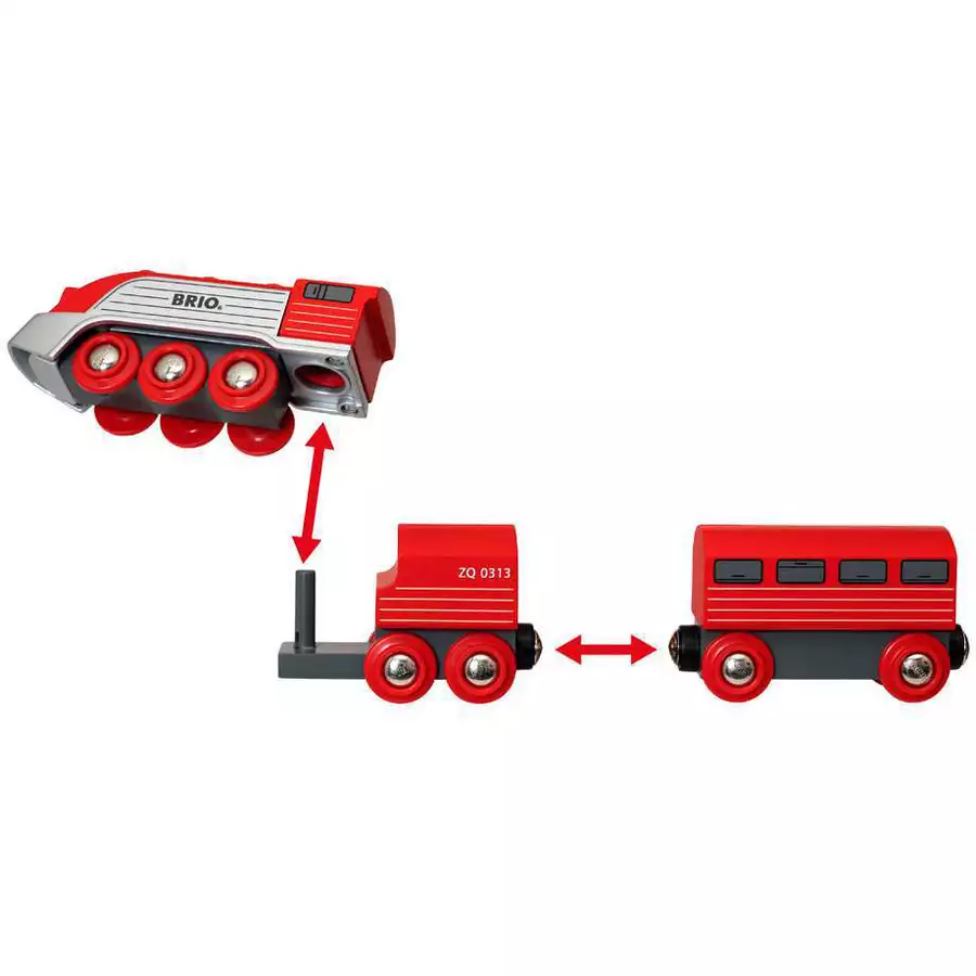 Brio Highspeed-Dampfzug bunt