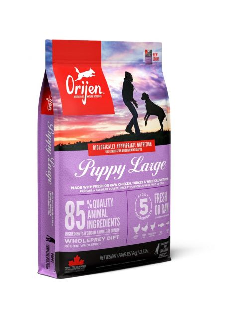 Orijen Whole Prey Puppy Large Breed Kip&Kalkoen - Hondenvoer