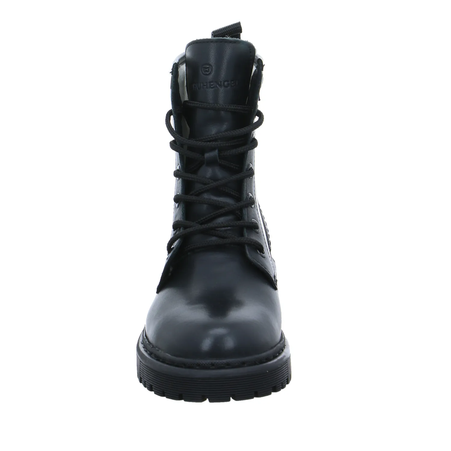 SCHUHENGEL Boot Schwarz Leder  mit Wollfutter