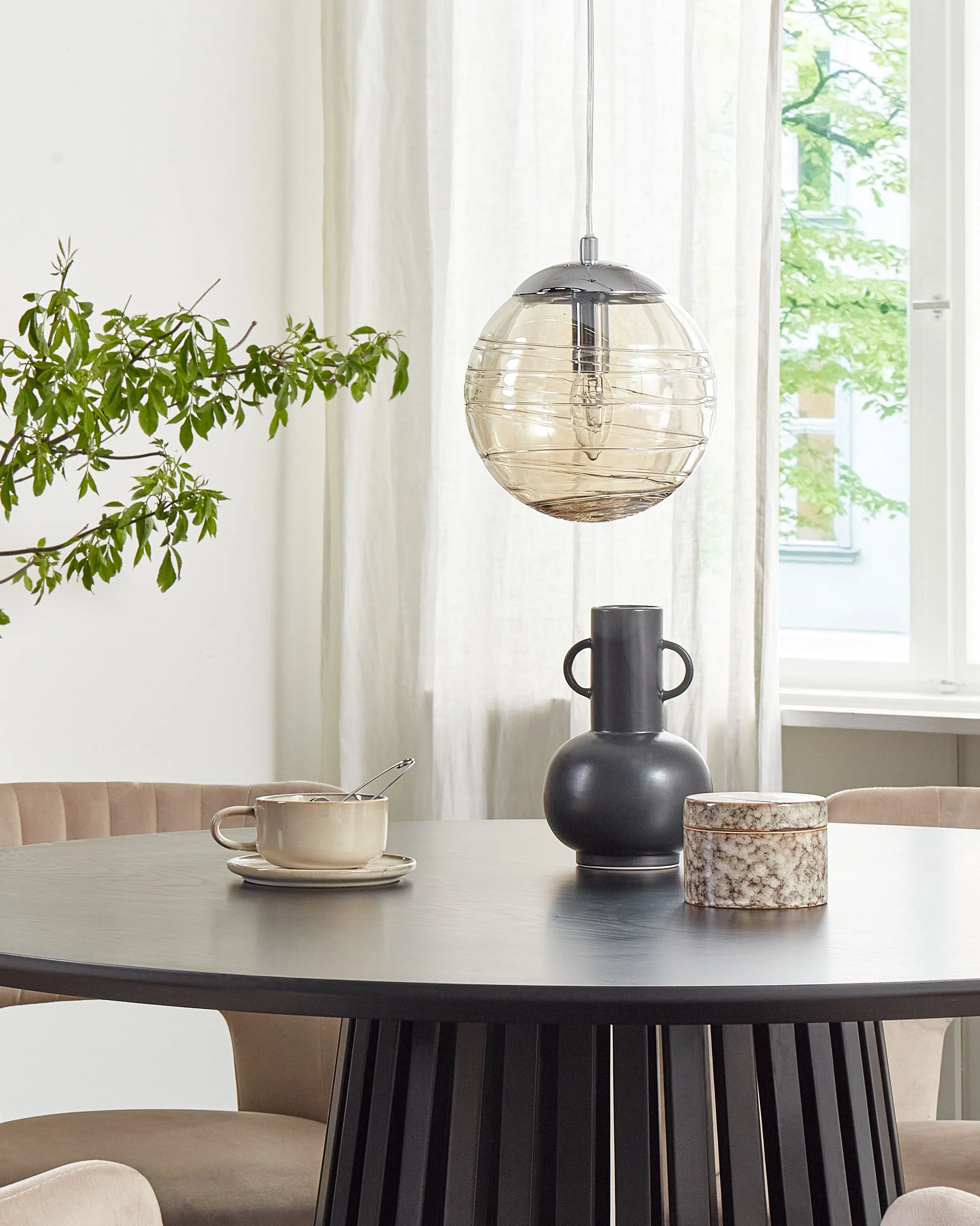 Hanglamp MIRNA Glas Goud