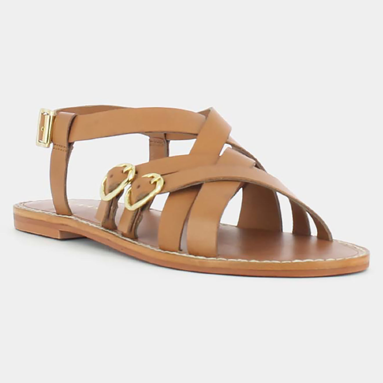 Jonak Sandales en Cuir Woury camel
