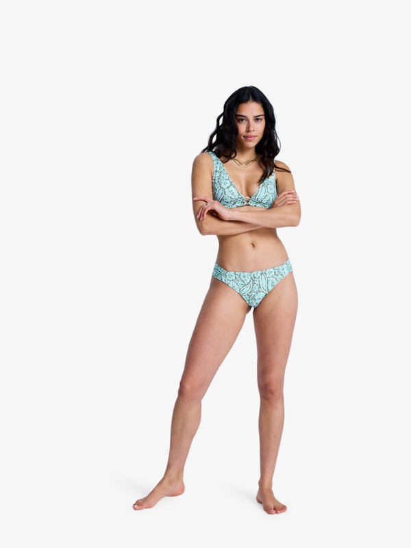 Wildside Paisley Elongated Tri Haut de bikini triangle Vert Femme