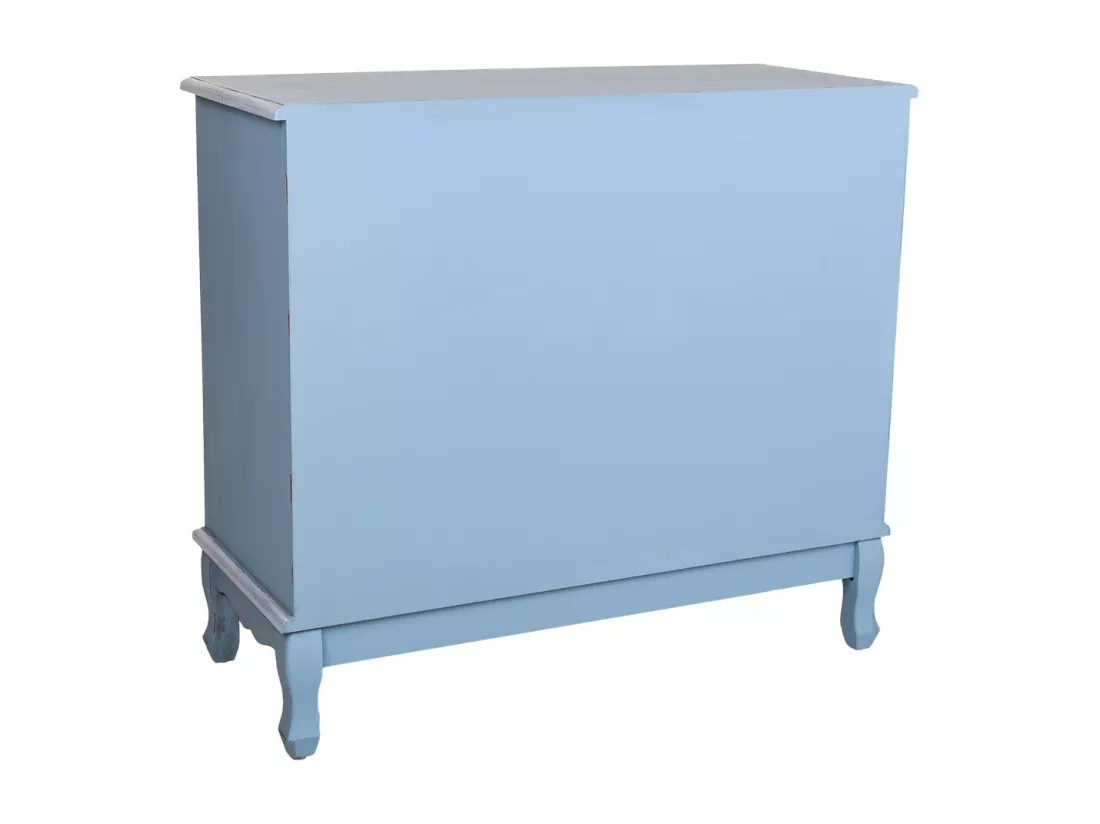 Commode en bois bleue 90x38x80