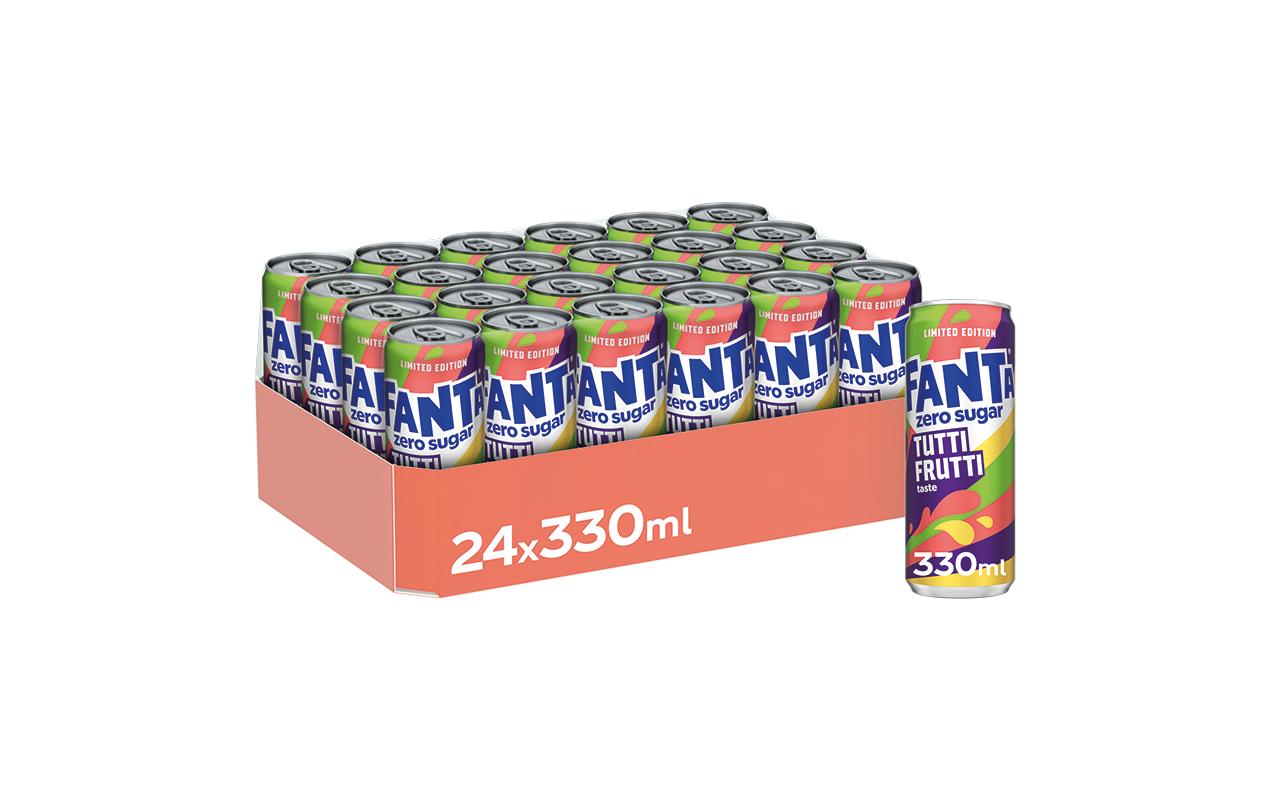 Soft-Drinks Tutti Frutti Zero 24 x 0.33 lKalorienfreies Erfrischungsgetränk mit Fruchtaromen