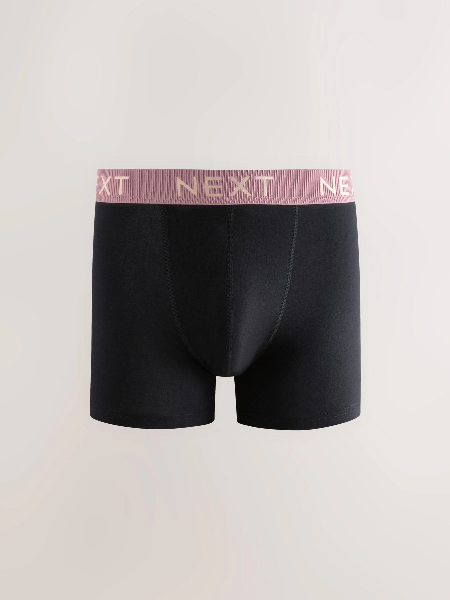 Zwarte tailleband met pastelkleurige textuur - Katoenrijke trunk boxershorts verpakking van 10