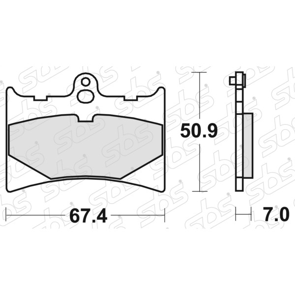SBS - Plaquettes de frein 601 HF
