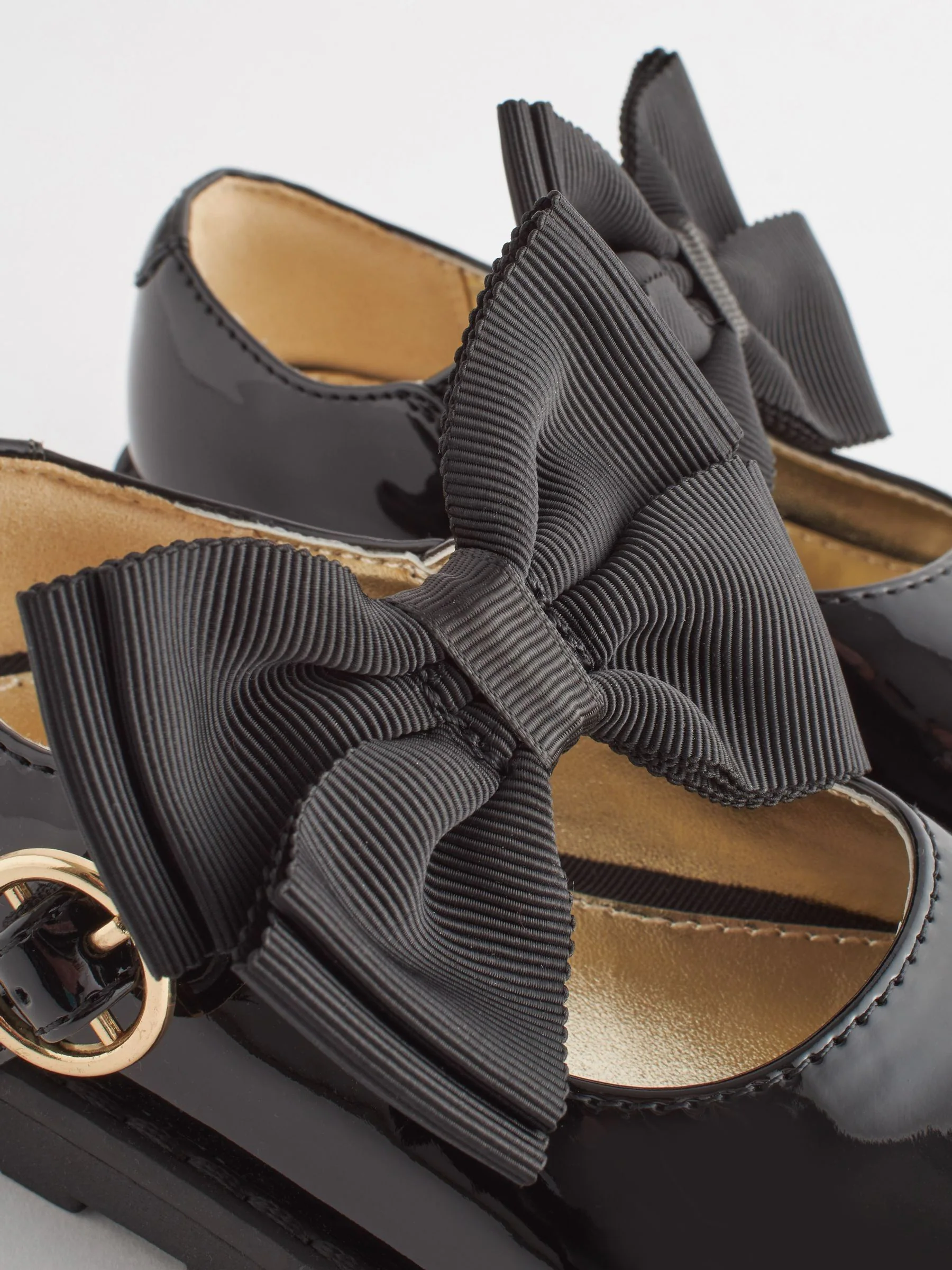 Zwart - Chunky Bow Mary Jane Shoes