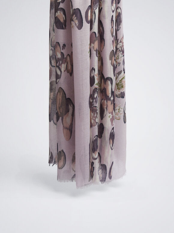 Pañuelo Con Estampado - Violeta