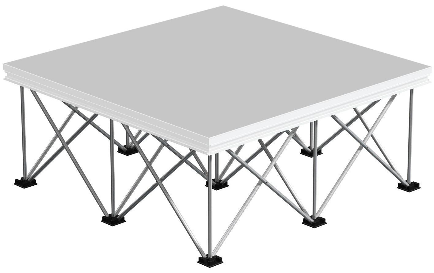 Spider D750 System-Faltfüsse 100 x 100 x 40 cm Aluminium<br>40 cm hohe Bühnenpodest-Beine