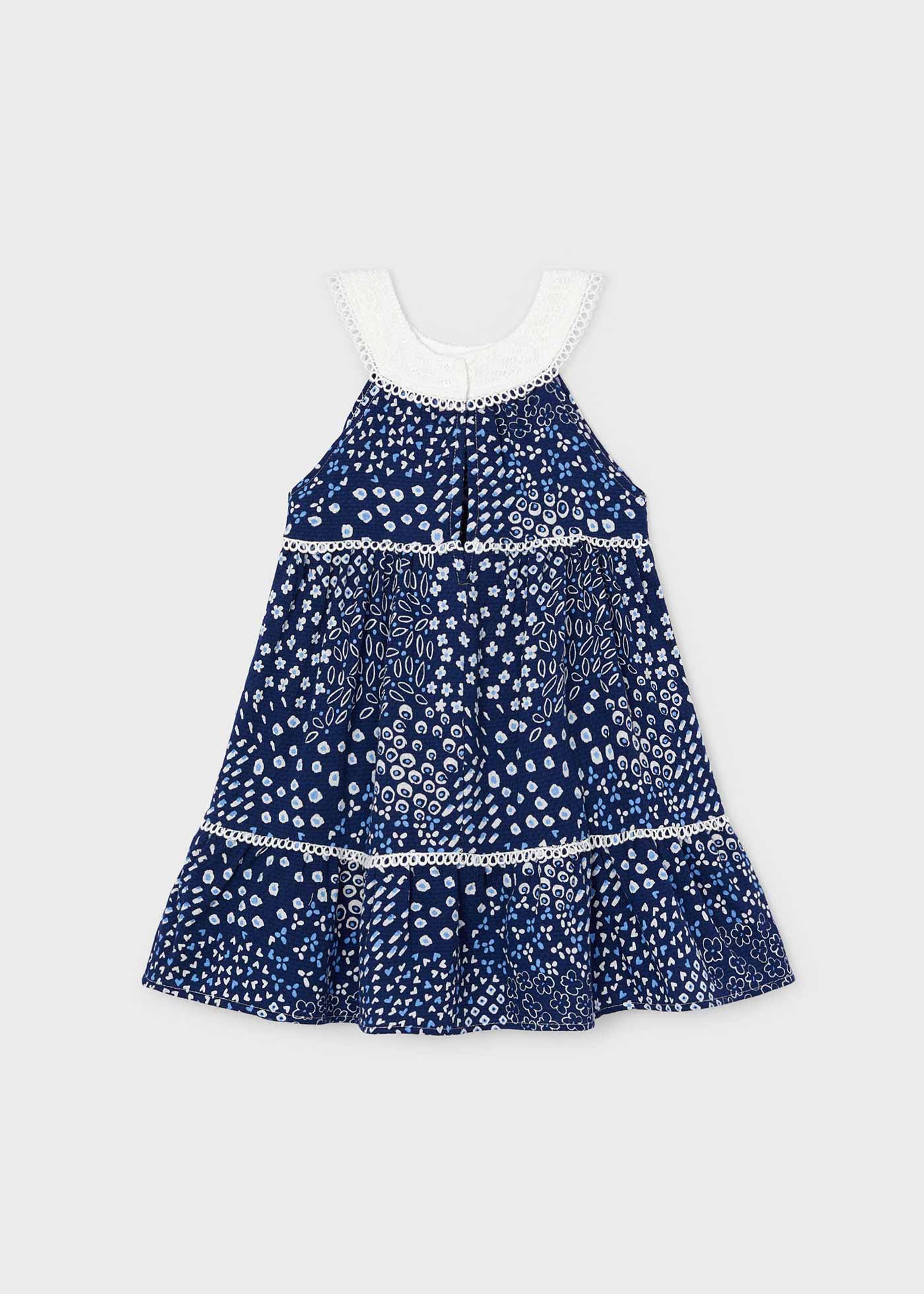 Vestido com bolsa de guipure para meninas da Granada