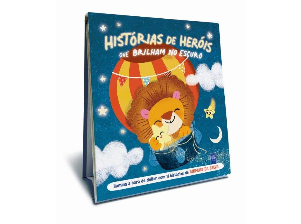 LIVRO HISTÓRIAS HERÓIS BRILHAM ANIMAIS DA SELVA