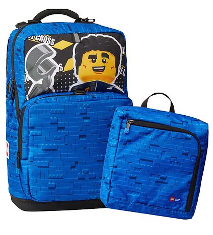 LEGO® Schulrucksack m. Turnbeutel - Police Adventure - Blau/Schw