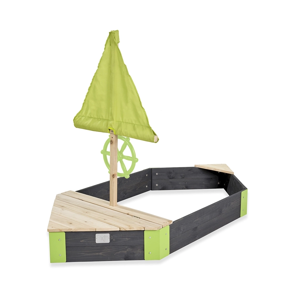 EXIT Aksent Holzsandkasten Boot 190 x 90 cm