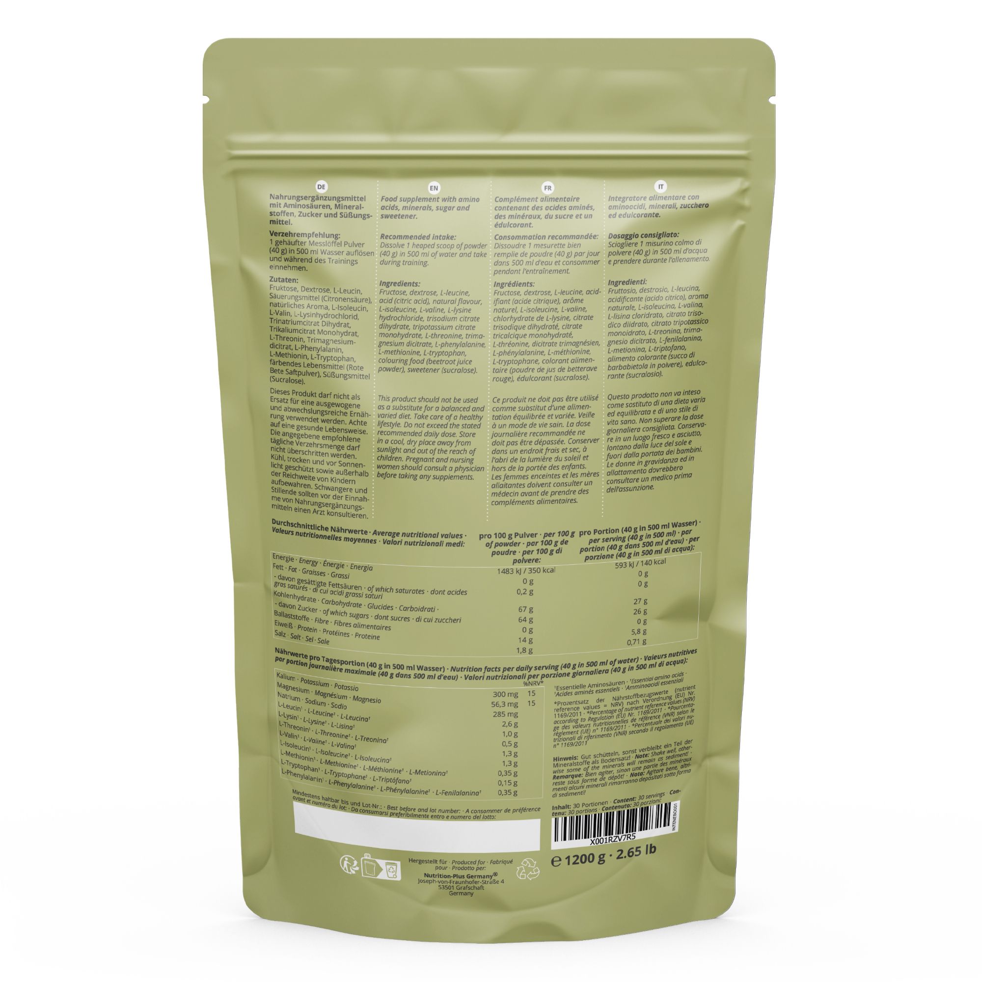 Nutri+ Intra Workout Booster 2400g