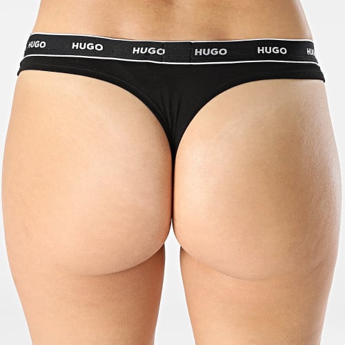 Lot De 3 Strings Femme 50480150 Noir Rose Rouge