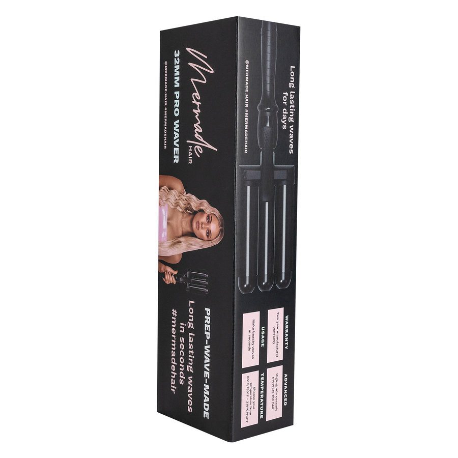 Mermade Hair Pro Waver Black 32mm