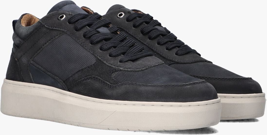 blauwe stefano lauran lage sneakers enzo-65