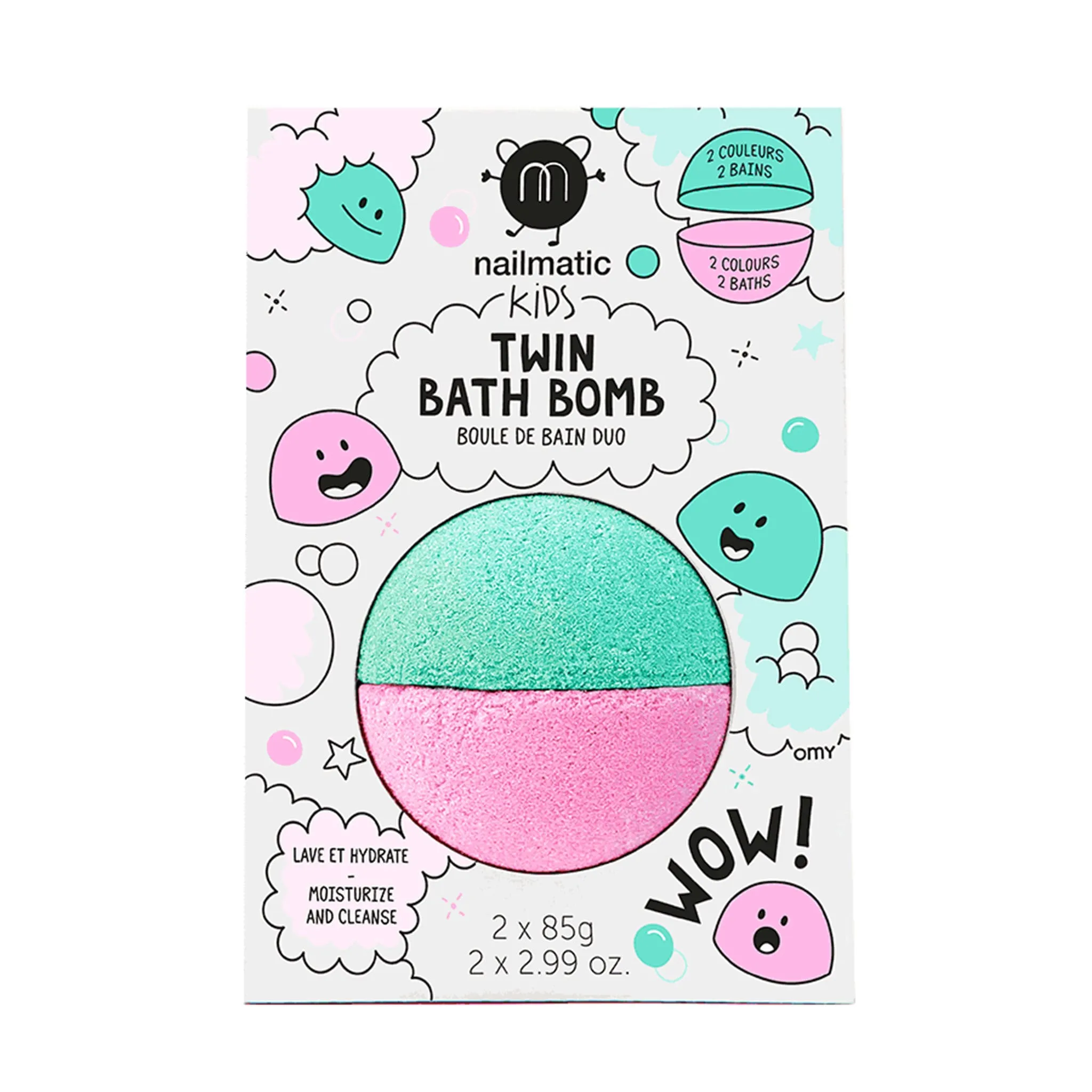 Nailmatic Bombe de Bain Twin - Rosevert