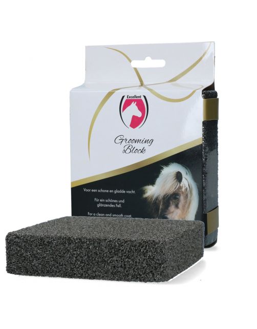 Excellent Poetsblok - Paardenverzorging - 9x9x2.5 cm Zwart