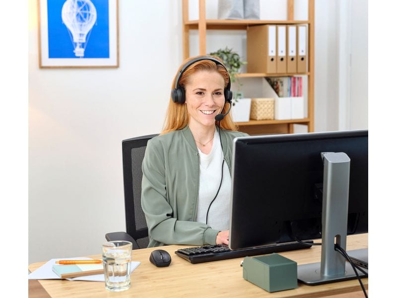 Trust Headset HS-260 Leichter On-Ear-USB-Kopfhörer für den PC mit Noise-Cancelling-Mikrofon und verstellbarem Kopfbügel