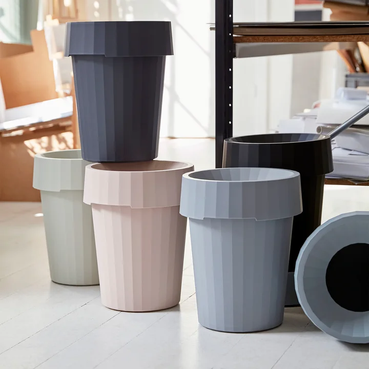 HAY - Shade Bin, Ø 30 x H 36,5 cm, 14 l / dusty green
