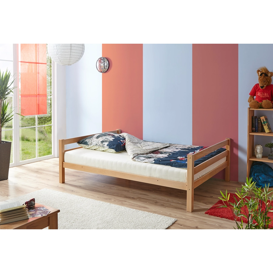 TiCAA Etagenbett Maxim Buche massiv natur