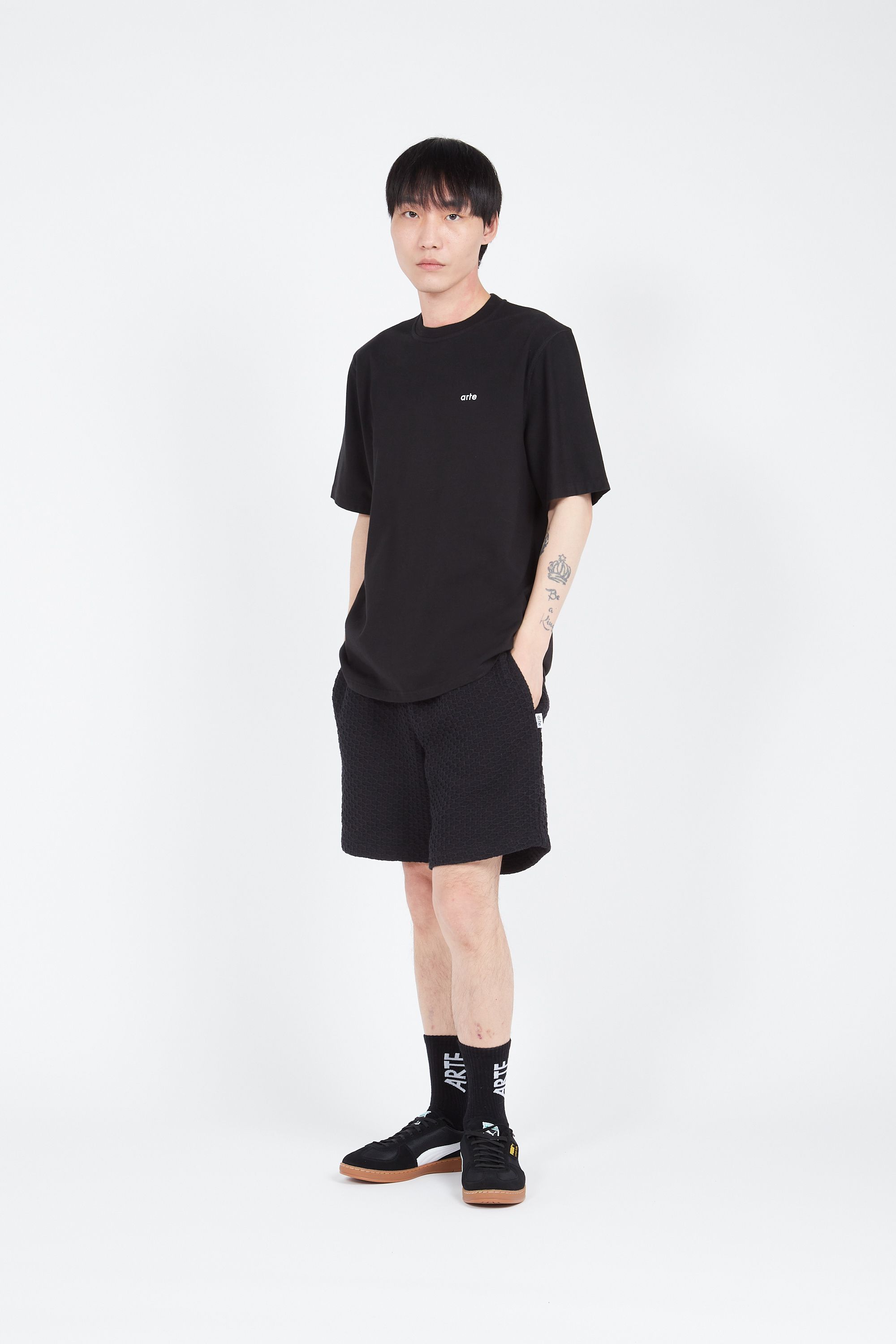 ARTE ANTWERP T-shirt Teo Back Hearts Noir