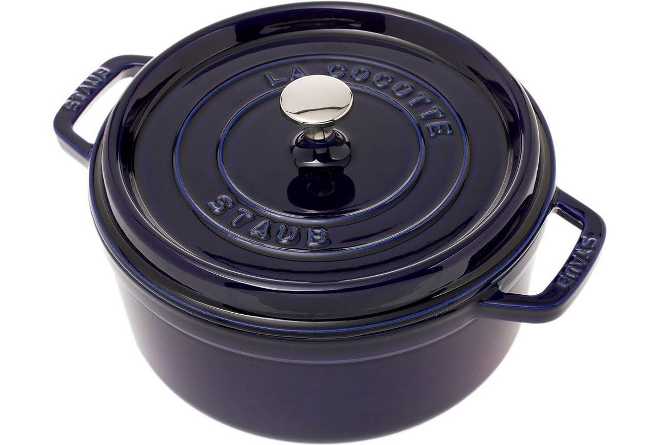 Staub braadpan - cocotte 24cm, 3,8L, blauw